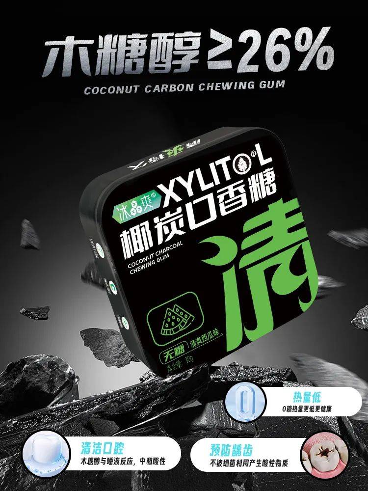正掀起糖果界“黑科技”风暴打破常规！这款黑黑的口香糖(图2)